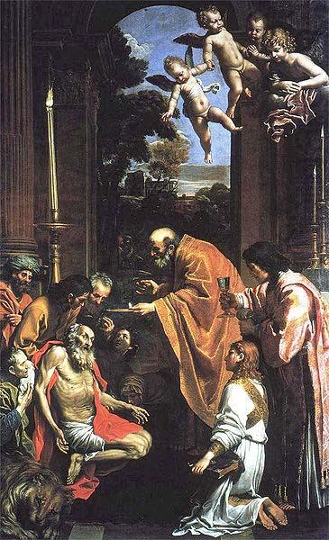 Last Communion of St. Jerome,, Domenico Zampieri